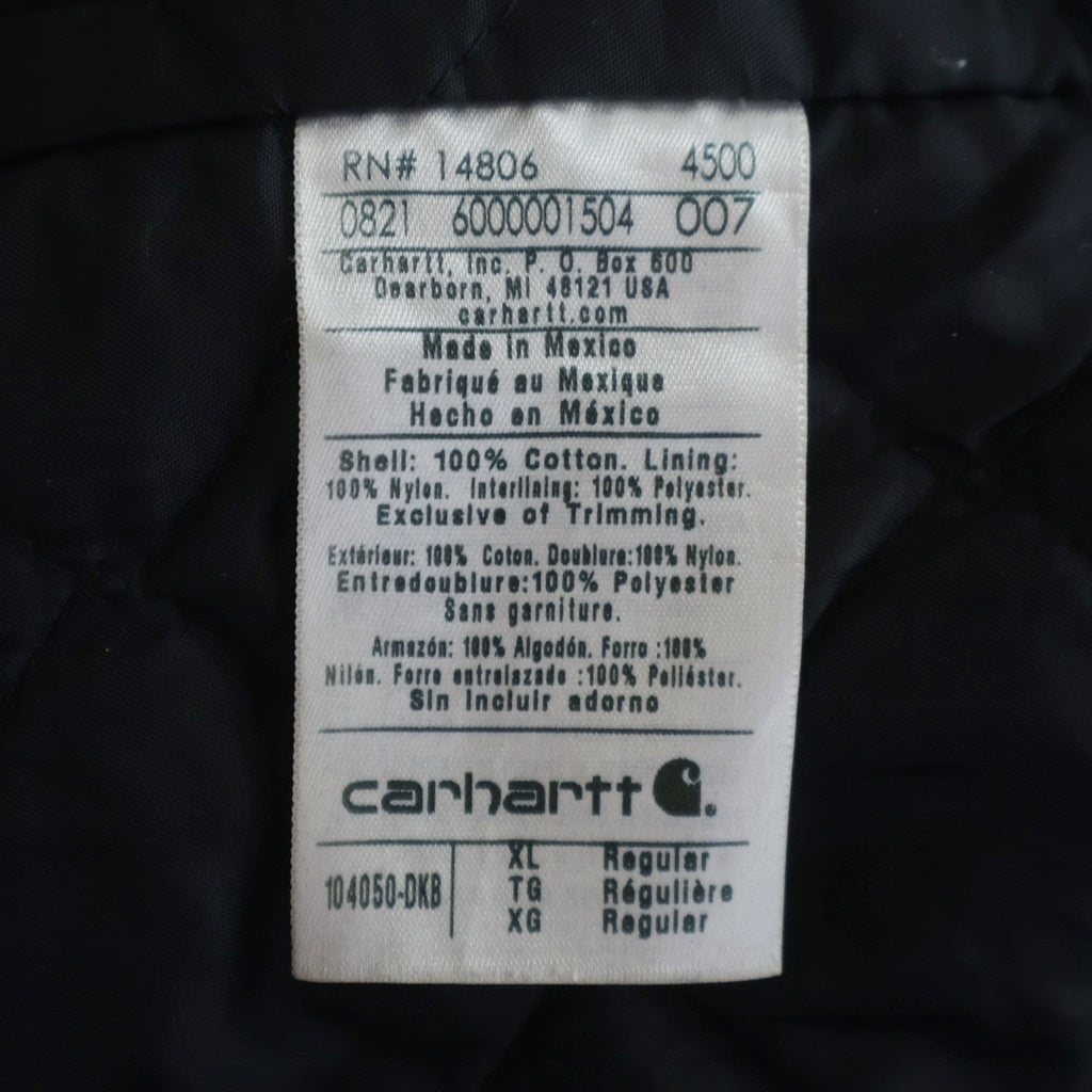 CARHARTT(カーハート) WASHED DUCK INSULATED ACTIVE JACKET 104050 ウォッシュド ダック インサレーテッド アクティブ ジャケット ブラウン