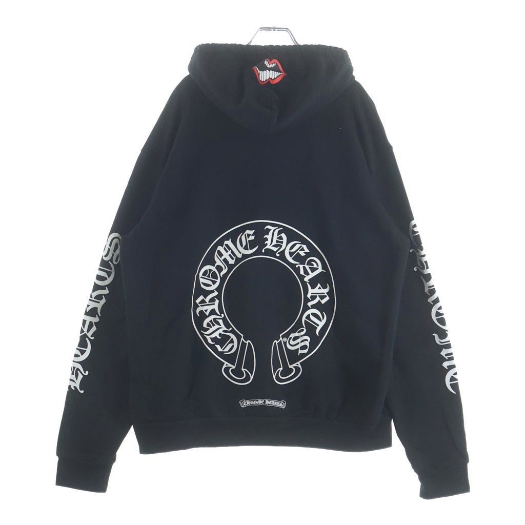 CHROME HEARTS(クロムハーツ) ×MATTY BOY CHOMPER SWTSHRT HD PLVR マッティボーイ チョンパー ホースシュープルオーバースウェットパーカー フーディ ブラック