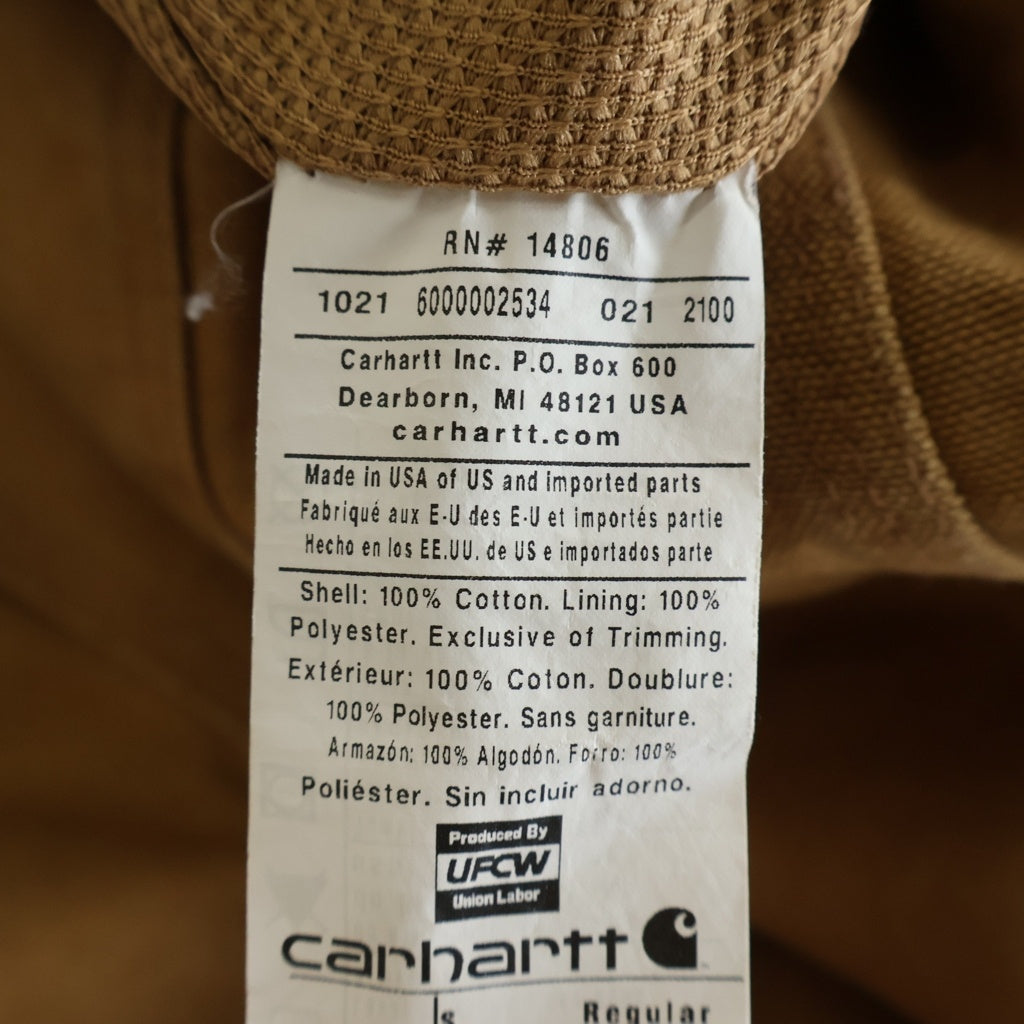 CARHARTT(カーハート) Active Jacket ダック地 ジップアップ アクティブジャケット ブラウン14806