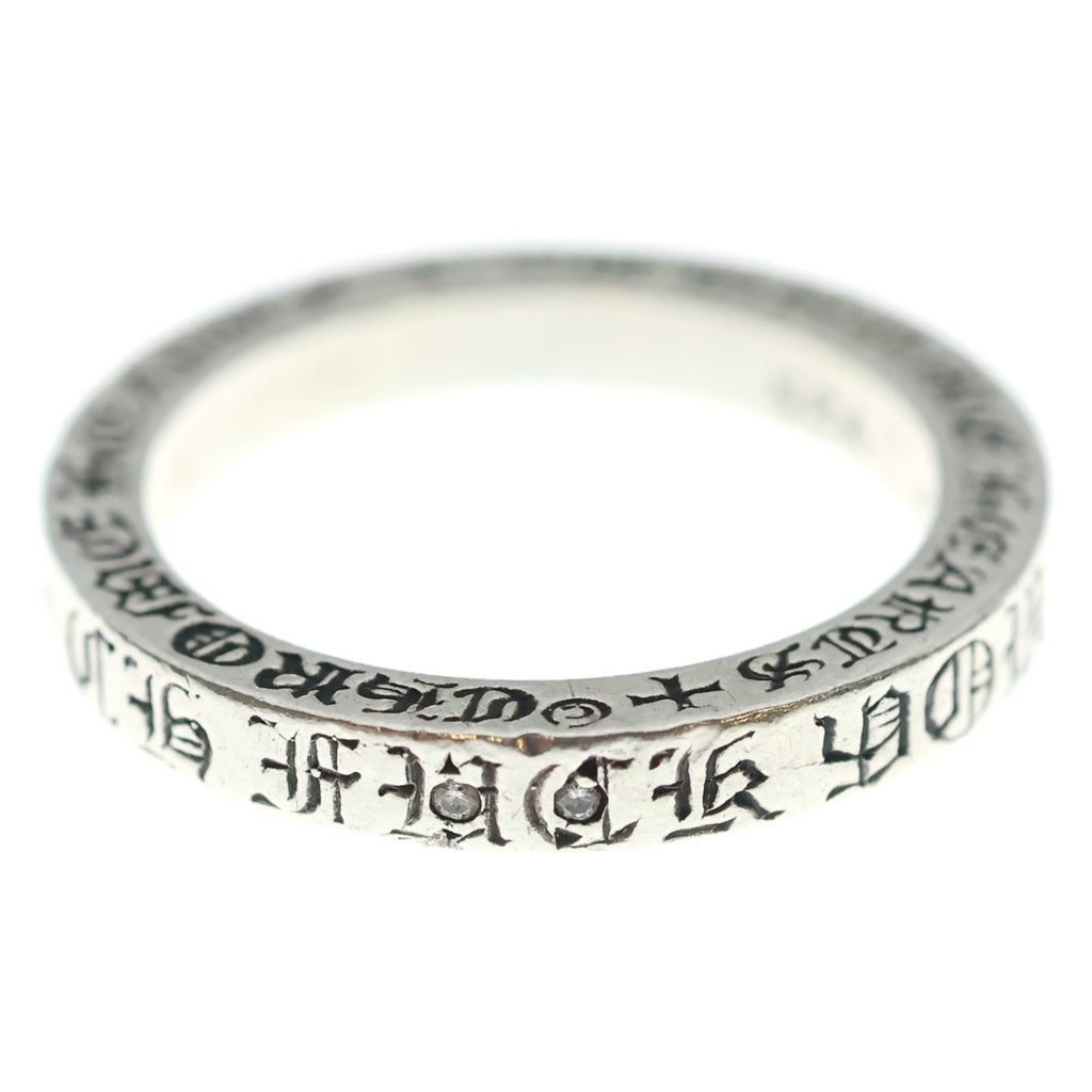 CHROME HEARTS(クロムハーツ) 3mm SPACER FUCKYOU 2PT DIA 3mmスペーサーファックユー 2PTダイヤリング シルバー