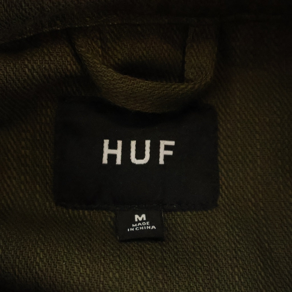 HUF(ハフ) 24AW× THE TEXAS CHAIN SAW MASSACRE M64 MILITARY JACKET FA-JK00462 テキサス チェーンソー 別注 ミリタリー ジャケット カーキ