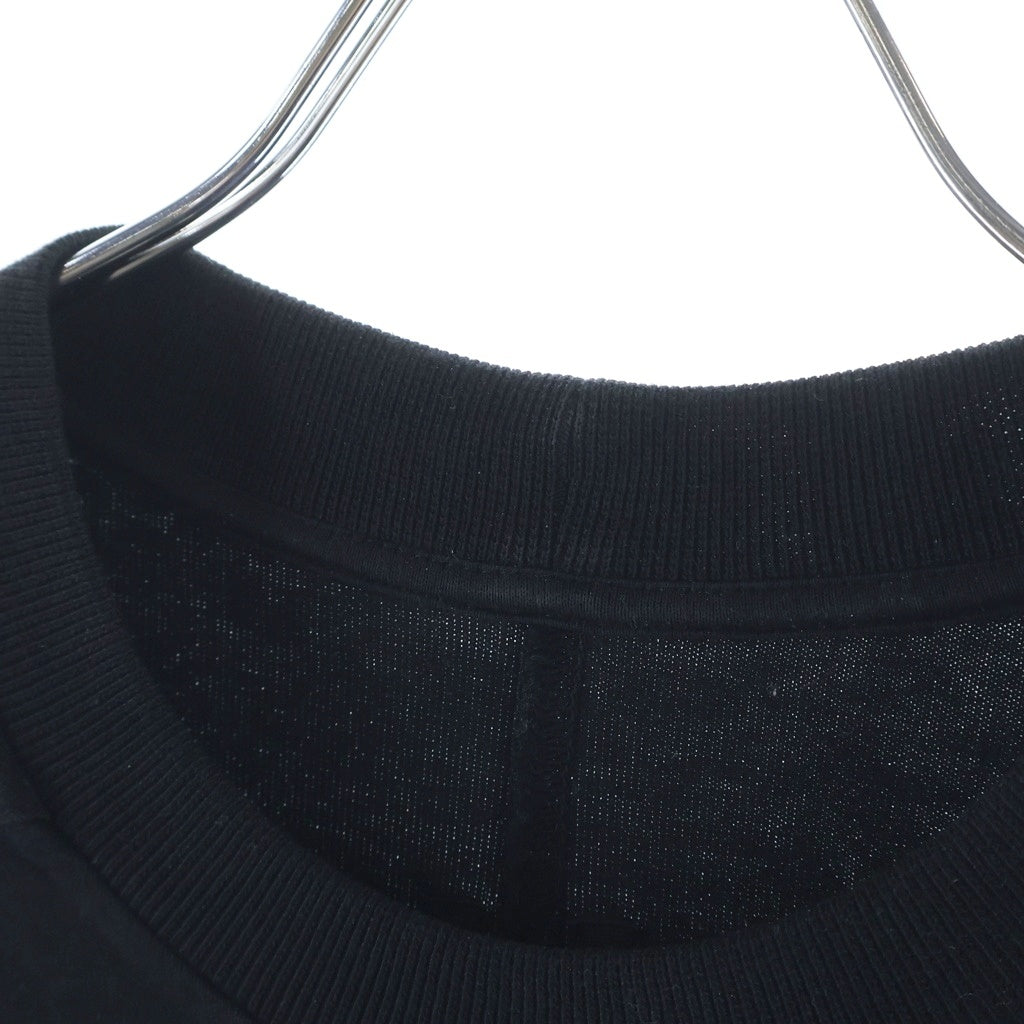 Rick Owens(リックオウエンス) 26SS JUMBO SS T DU01F4274-RIGEP3 ペンタグラム刺繍 オーバーサイズ クルーネック半袖Tシャツカットソー ブラック