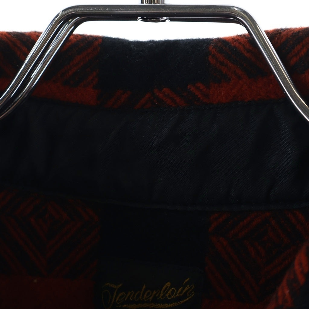 TENDERLOIN(テンダーロイン) T-BUFFALO SHIRT JACKET チェック柄 長袖ウールバッファローシャツジャケット レッド