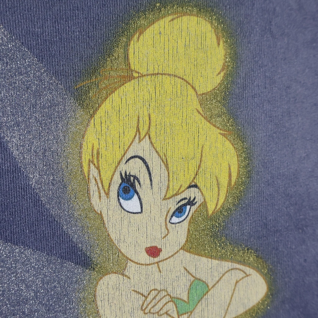 SAINT MICHAEL(セントマイケル) 26SS ×Disney TINKER BELL DSN_SS TEE SM-MK8-0000-C79 ディズニー ティンカーベル クルーネック半袖Tシャツカットソー ネイビー