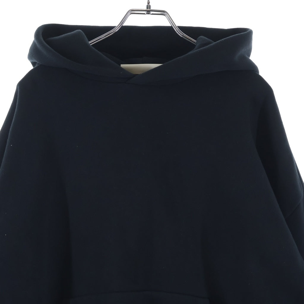 FEAR OF GOD ESSENTIALS(フィアオブゴッド エッセンシャルズ) 25AW CLASSIC HOODIE バックラバーロゴプリント クラシック 長袖プルオーバーパーカー フーディ ブラック