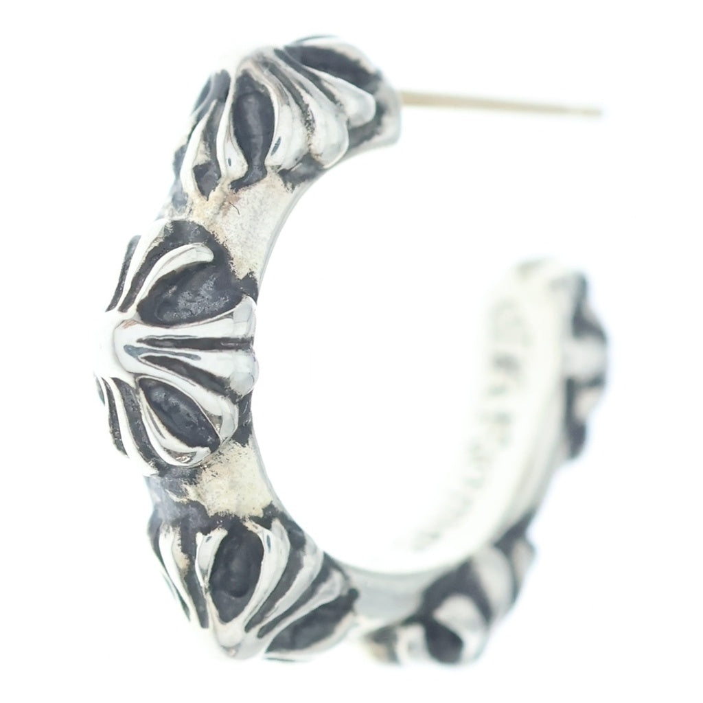 CHROME HEARTS(クロムハーツ) HOOP CROSS クロスバンド フープピアス シルバー BCA100