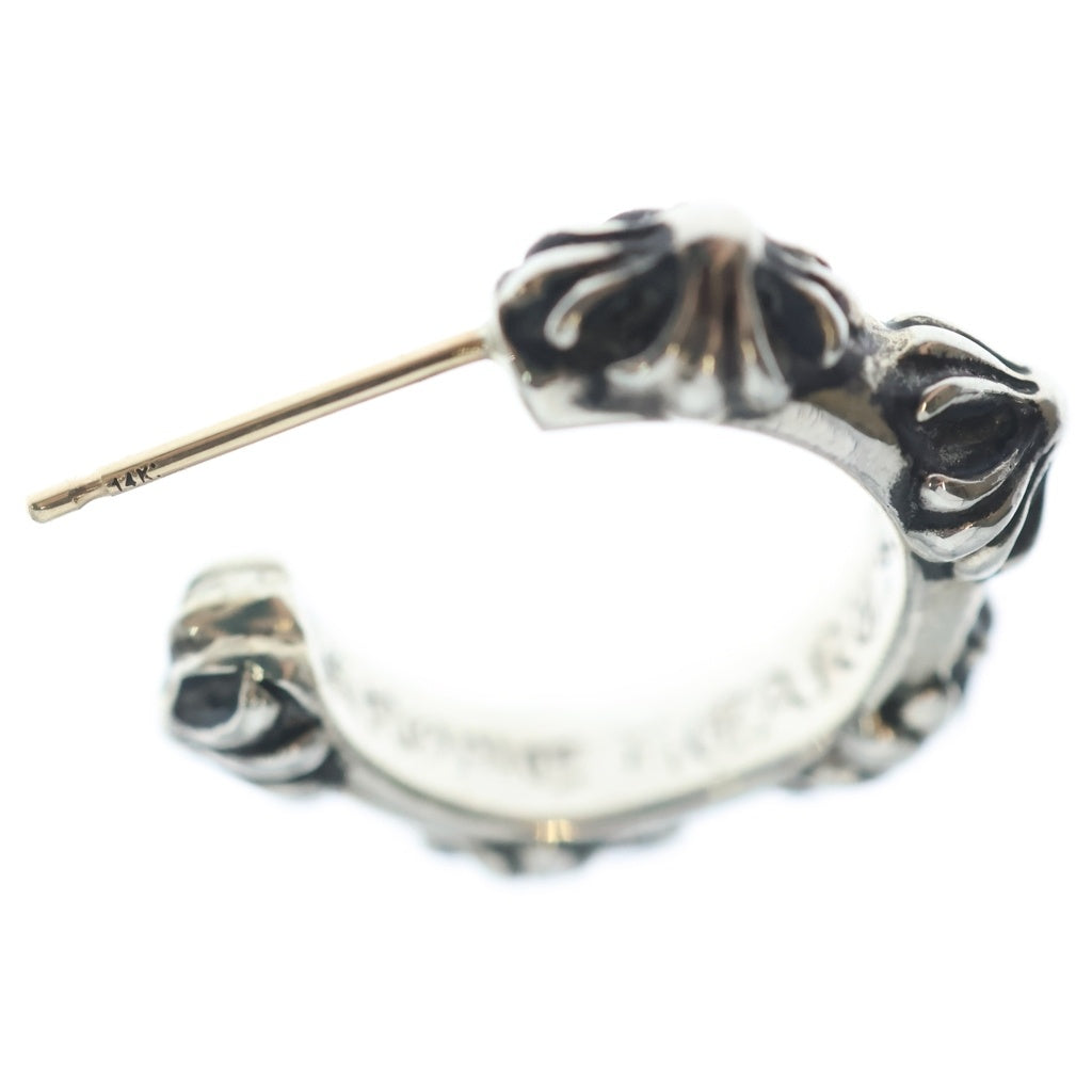 CHROME HEARTS(クロムハーツ) HOOP CROSS クロスバンド フープピアス シルバー BCA100