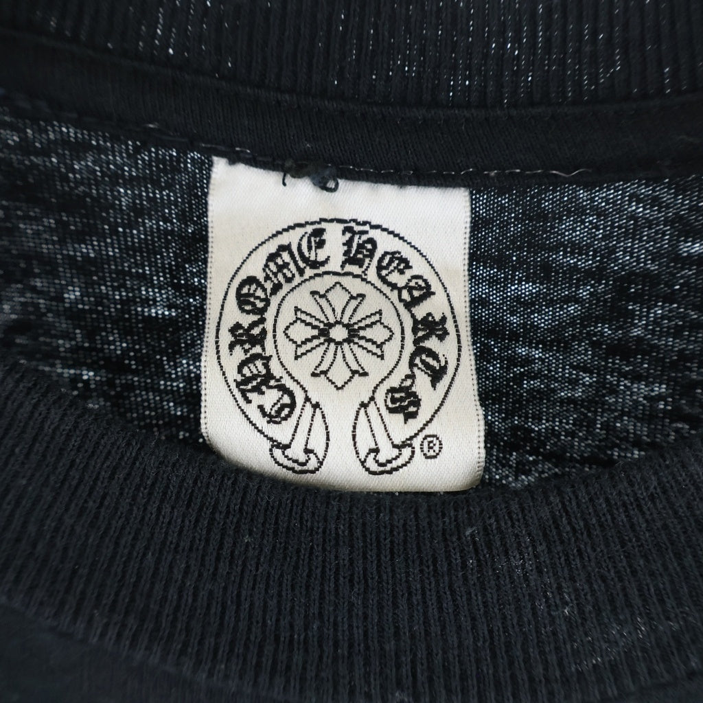 CHROME HEARTS(クロムハーツ) OLD Back CH Large Cross バックプリント 半袖Tシャツ カットソー ブラック