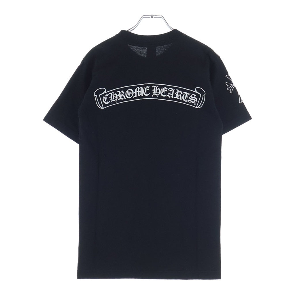 CHROME HEARTS(クロムハーツ) OLD Back Scroll Label Logo Tee バックスクロールラベルロゴ クルーネック半袖Tシャツカットソー ブラック