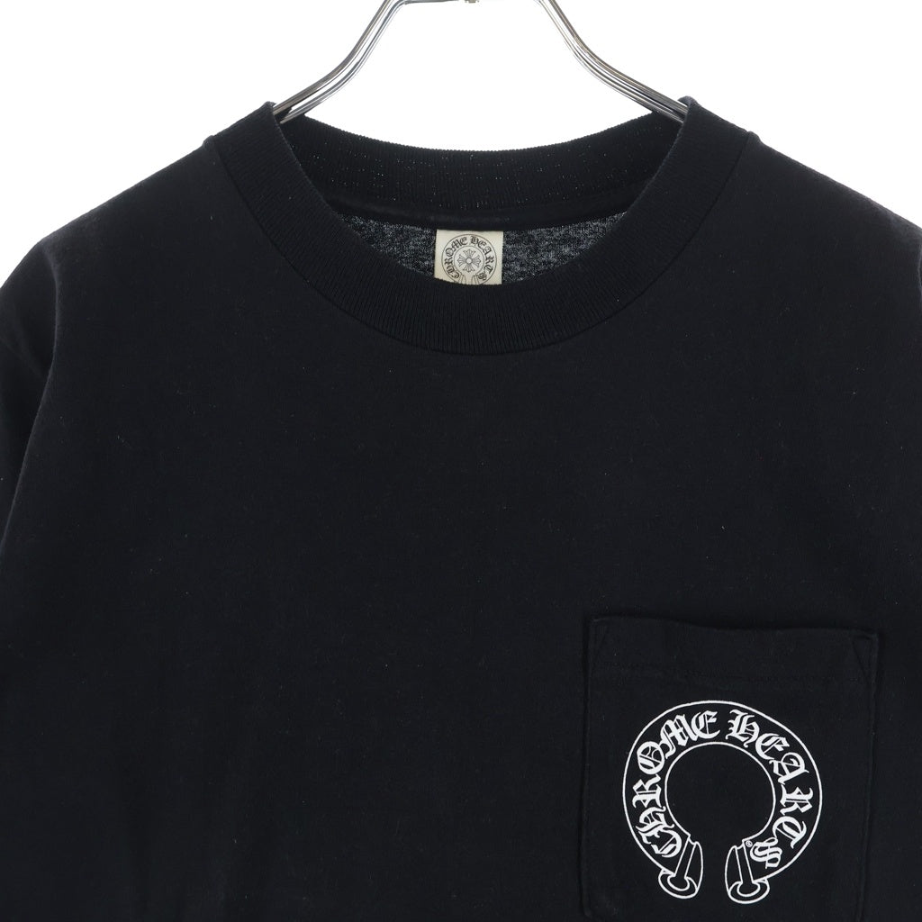 CHROME HEARTS(クロムハーツ) OLD Back Scroll Label Logo Tee バックスクロールラベルロゴ クルーネック半袖Tシャツカットソー ブラック