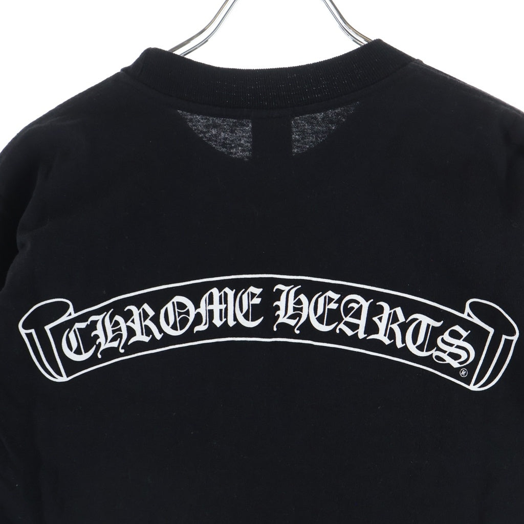 CHROME HEARTS(クロムハーツ) OLD Back Scroll Label Logo Tee バックスクロールラベルロゴ クルーネック半袖Tシャツカットソー ブラック