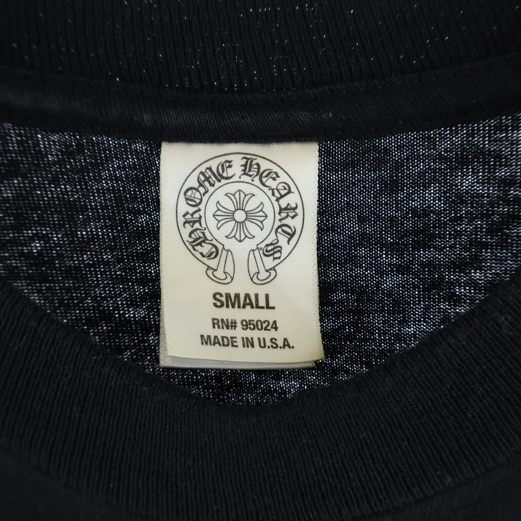 CHROME HEARTS(クロムハーツ) OLD Back Scroll Label Logo Tee バックスクロールラベルロゴ クルーネック半袖Tシャツカットソー ブラック