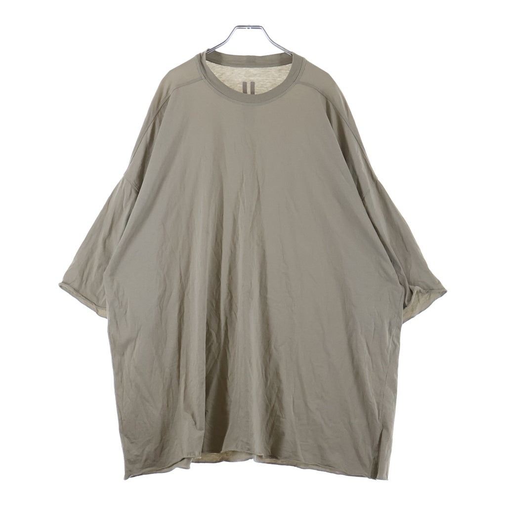 Rick Owens(リックオウエンス) 23AW TOMMY T-SHIRT オーバーサイズ半袖Tシャツ カットソー ベージュ RU02C7283-JA