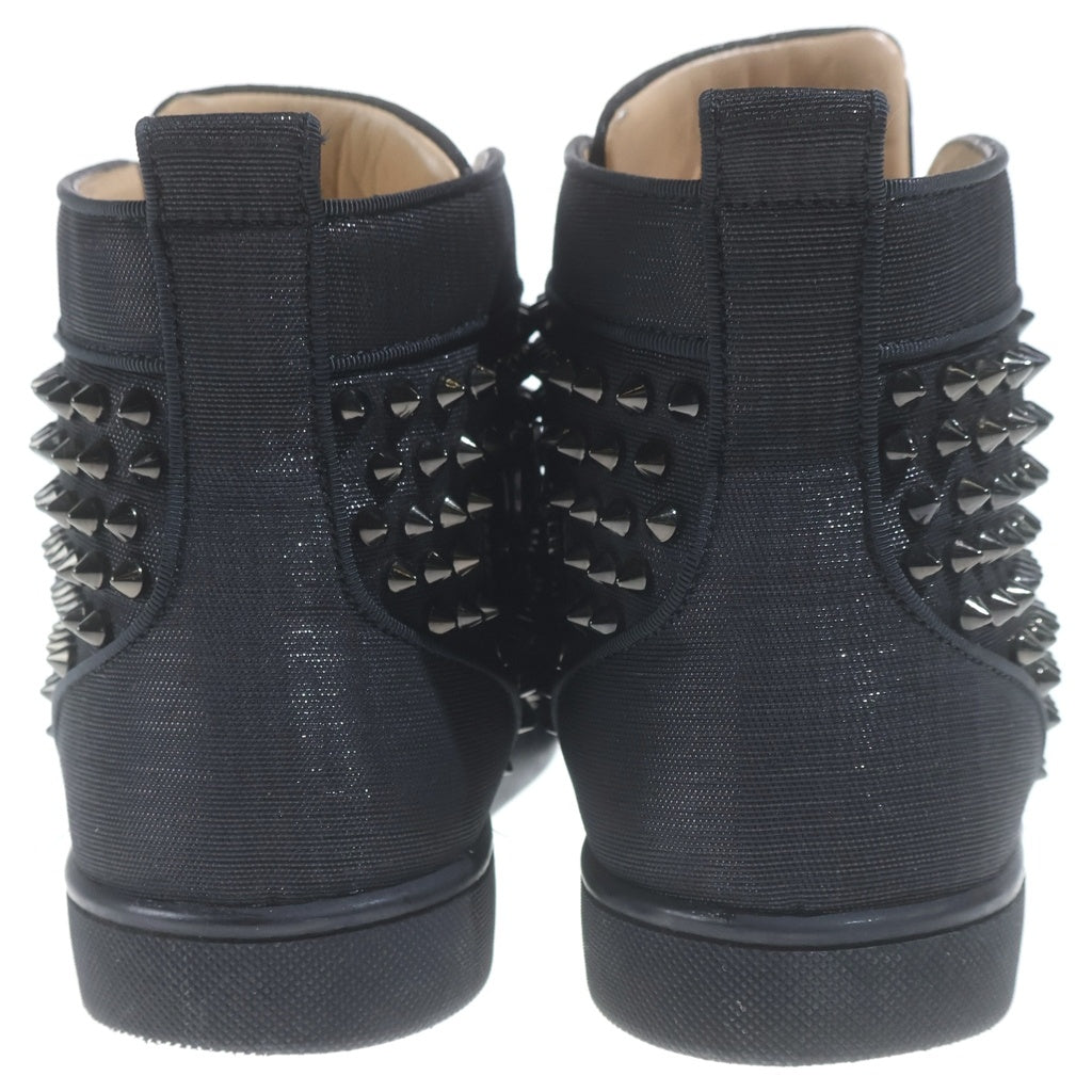CHRISTIAN LOUBOUTIN(クリスチャンルブタン) Louis Spikes スタッズ装飾 ハイカットスニーカー ブラック