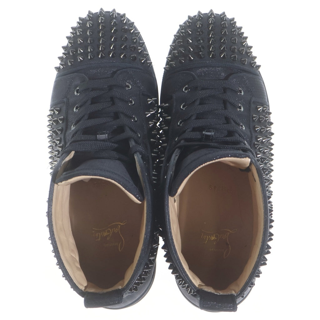 CHRISTIAN LOUBOUTIN(クリスチャンルブタン) Louis Spikes スタッズ装飾 ハイカットスニーカー ブラック