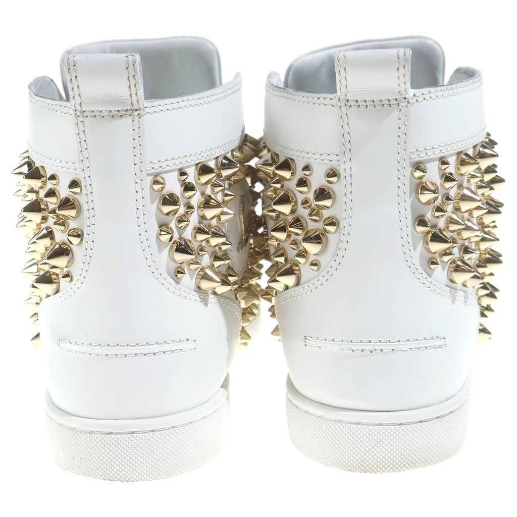 CHRISTIAN LOUBOUTIN(クリスチャンルブタン) Louis Spikes スタッズ装飾 ハイカットスニーカー ホワイト