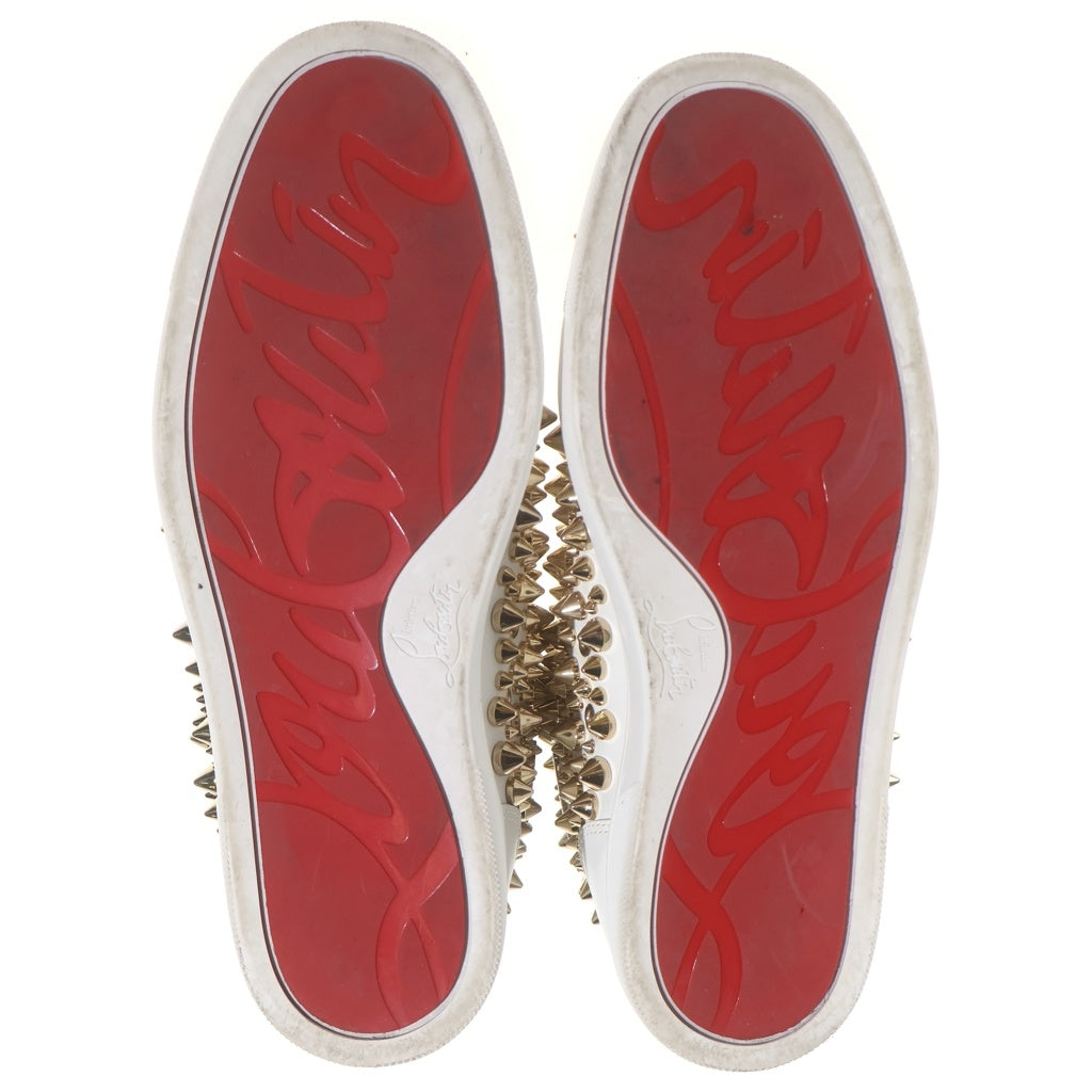 CHRISTIAN LOUBOUTIN(クリスチャンルブタン) Louis Spikes スタッズ装飾 ハイカットスニーカー ホワイト
