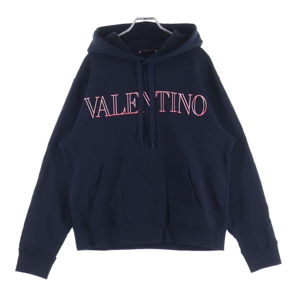 VALENTINO(ヴァレンティノ) 22SS フロントロゴプリント プルオーバースウェットフーディー パーカー ブラック XV3MF21K85L