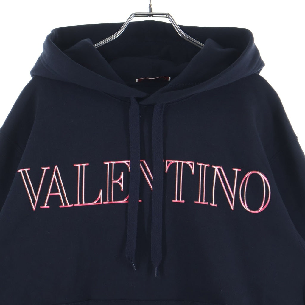 VALENTINO(ヴァレンティノ) 22SS フロントロゴプリント プルオーバースウェットフーディー パーカー ブラック XV3MF21K85L