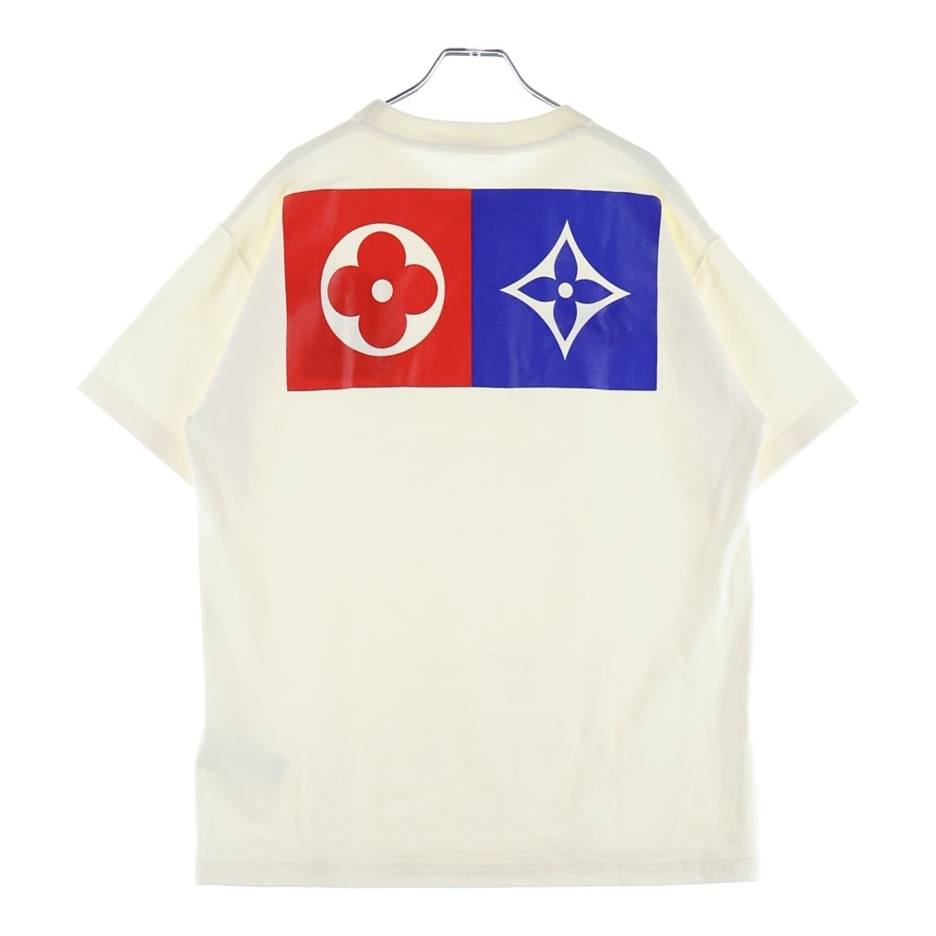 LOUIS VUITTON(ルイヴィトン) マルチロゴプリント クルーネック半袖Tシャツ ホワイト