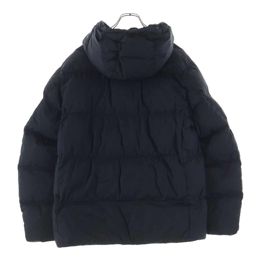 STONE ISLAND(ストーンアイランド) 25AW LOGO PATCH DAWN JACKET 袖ロゴパッチ フーデッド ジップアップ ナイロンダウンジャケット ブラック K2S154100011