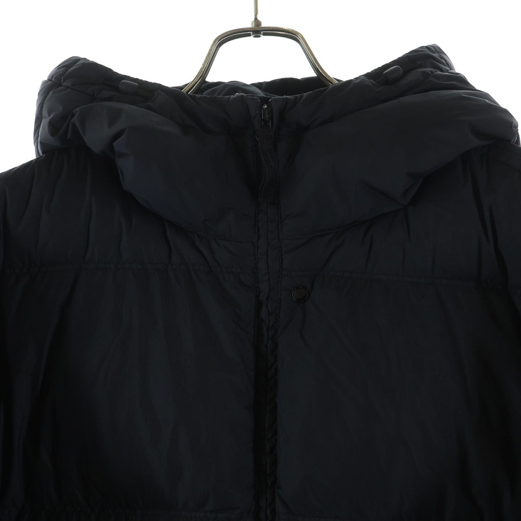 STONE ISLAND(ストーンアイランド) 25AW LOGO PATCH DAWN JACKET 袖ロゴパッチ フーデッド ジップアップ ナイロンダウンジャケット ブラック K2S154100011