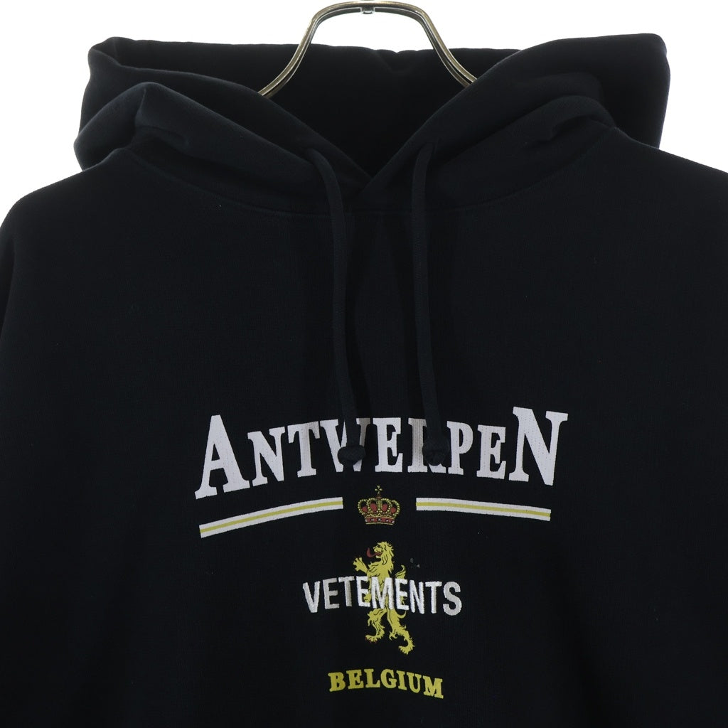VETEMENTS(ヴェトモン) 21SS Antwerpen Hoodie UE51TR440B アントワープ プルオーバーパーカー フーディー ブラック