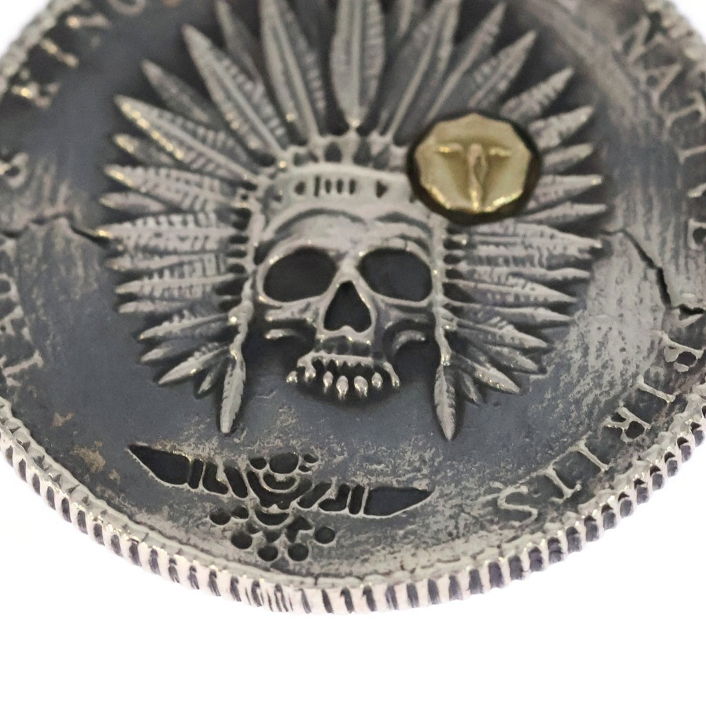 TADY & KING(タディアンドキング) COIN TOP イーグル スカル コインペンダントトップ シルバー