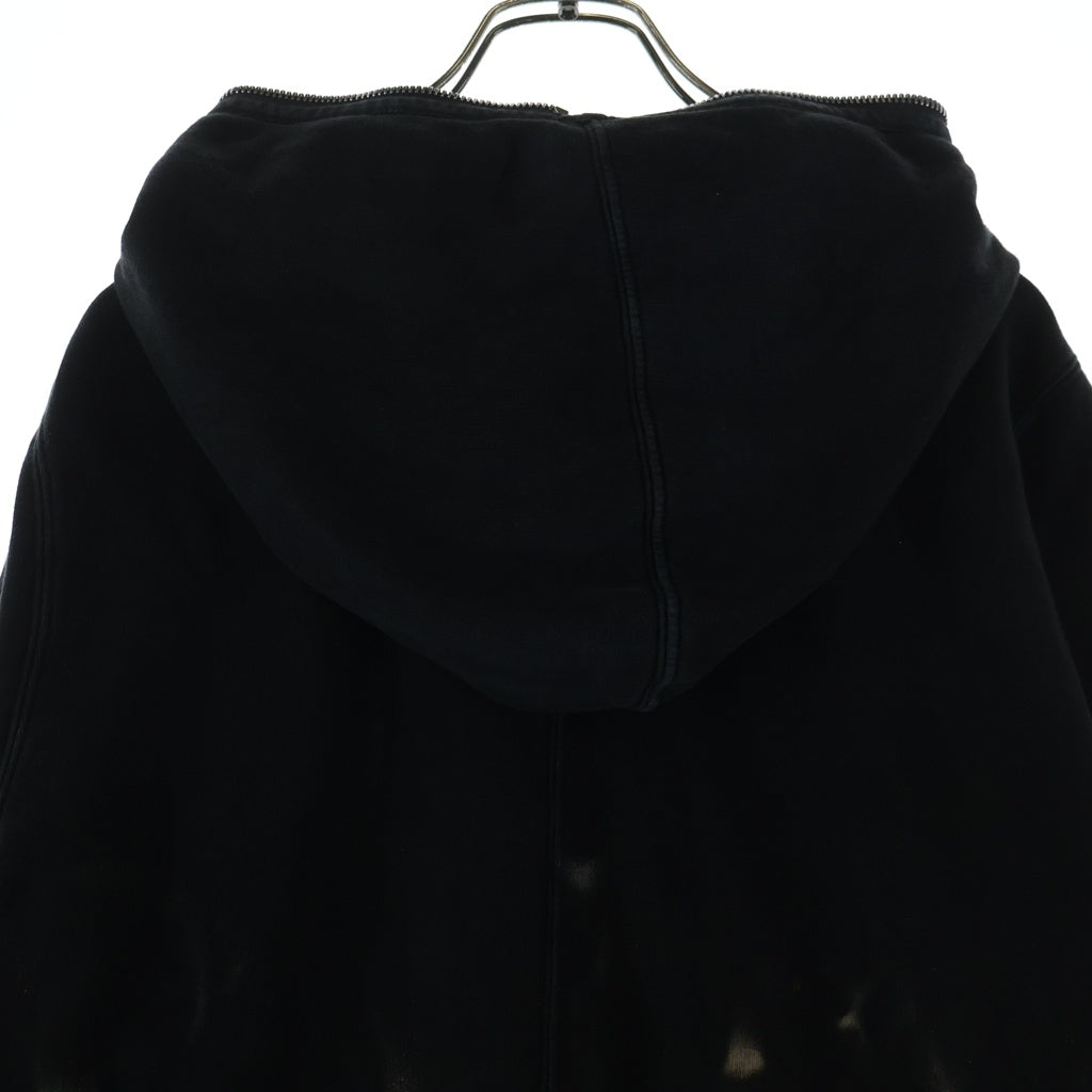 DRKSHDW(ダークシャドウ) Jumbo Gimp Zip Hoody ジャンボ ギンプ ブリーチ加工 ジップアップパーカー フーディ ブラック DU02D2283-FSUN