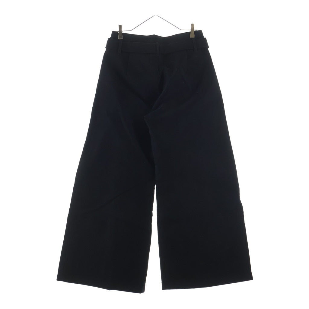 NO BRAND(ノーブランド) SYU MAN 【シュウ マン】 23AW ベルテッドタックワイドスウェットパンツ ブラック AD-B23aw-10
