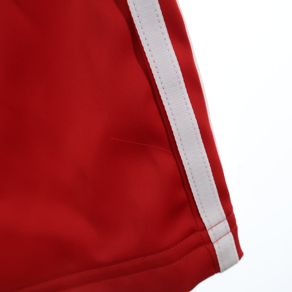adidas(アディダス) 24SS サテン ワイドレッグ トラックパンツ サイドライン レッド IP2959