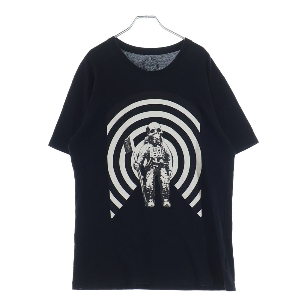 CHROME HEARTS(クロムハーツ) FOTI S/S TEE フォティフロントロゴプリント クルーネック半袖カットソーTシャツ ブラック