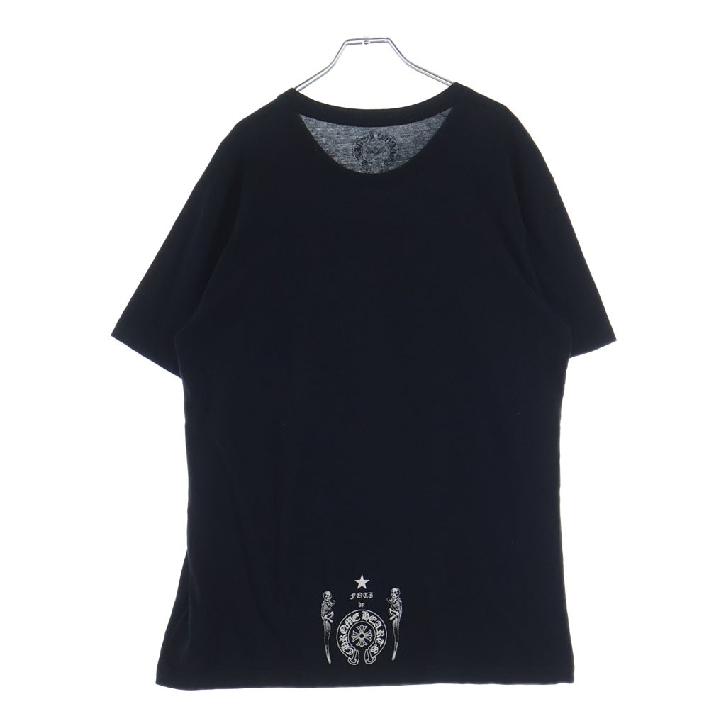 CHROME HEARTS(クロムハーツ) FOTI S/S TEE フォティフロントロゴプリント クルーネック半袖カットソーTシャツ ブラック
