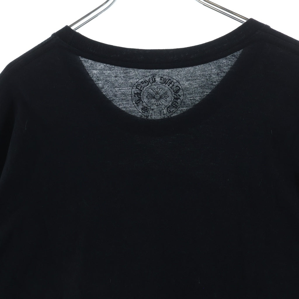 CHROME HEARTS(クロムハーツ) FOTI S/S TEE フォティフロントロゴプリント クルーネック半袖カットソーTシャツ ブラック