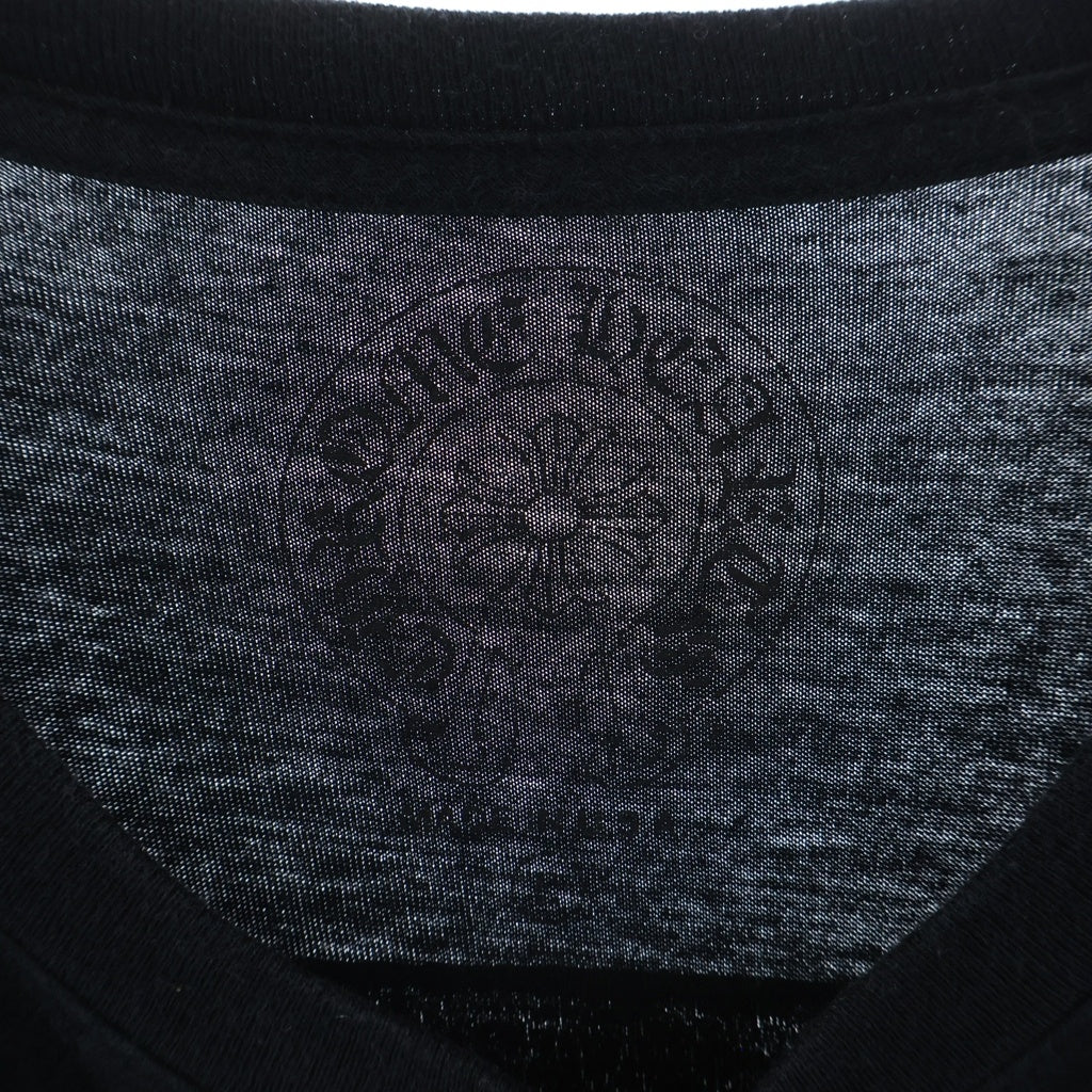 CHROME HEARTS(クロムハーツ) FOTI S/S TEE フォティ ナスカルバックプリント 胸ロゴ クルーネック半袖Tシャツ ブラック