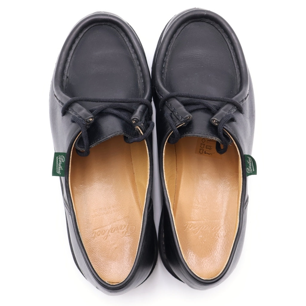 PARABOOT(パラブーツ) MICHAEL MARCHE2 NOIR ミカエル マルシェ ノアール チロリアンシューズ レザーレースアップシューズ ローファー ブラック 715612 レディース