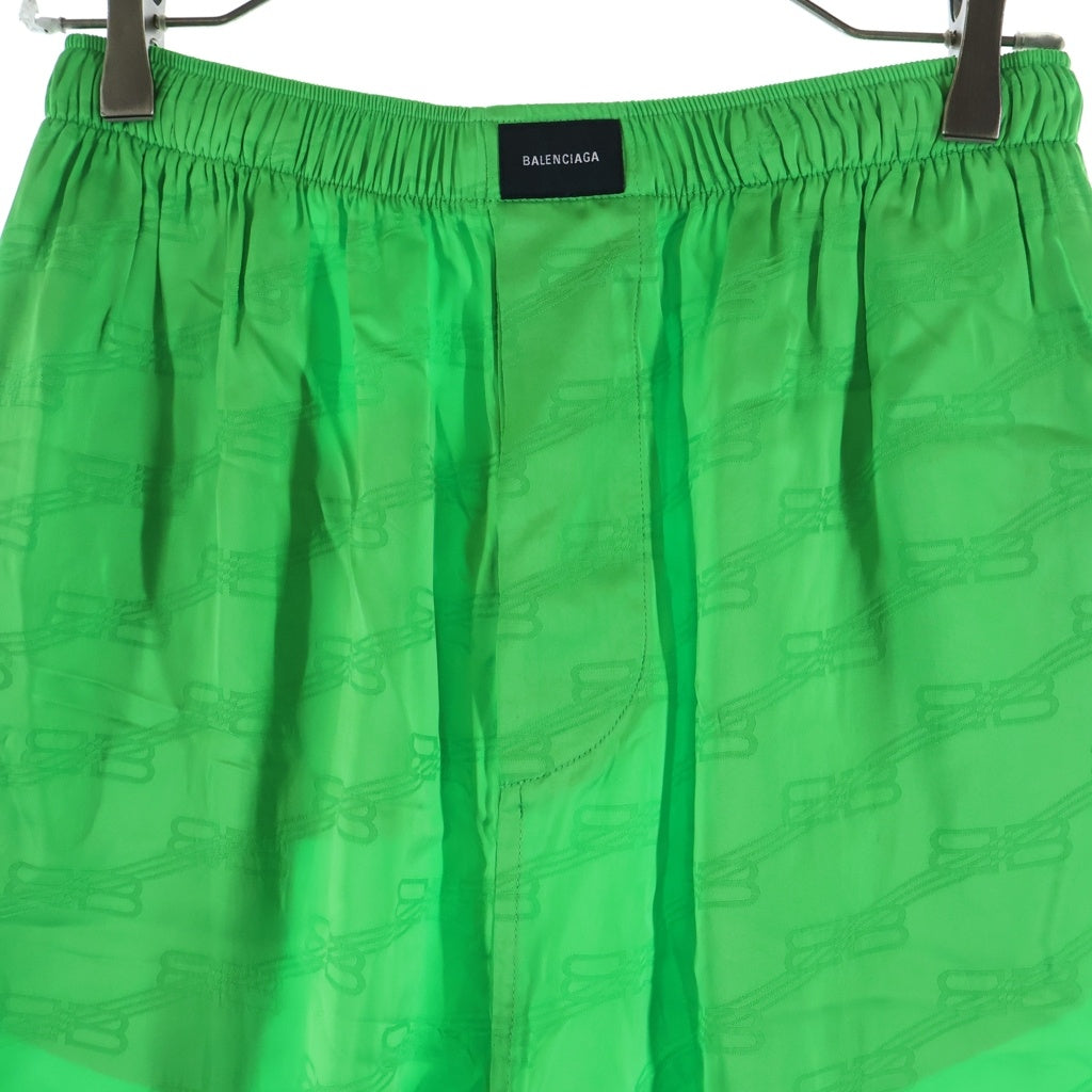 BALENCIAGA(バレンシアガ) 22SS BB Monogram Pyjama Pants BBモノグラム パジャマパンツ グリーン 659026 TMO68