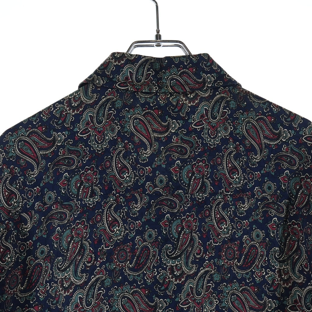 BALENCIAGA(バレンシアガ) 22SS S/S Minimal Shirt ミニマルシャツ オーバーサイズ ショートスリーブ 半袖 総柄 ネイビー 681813 TML73