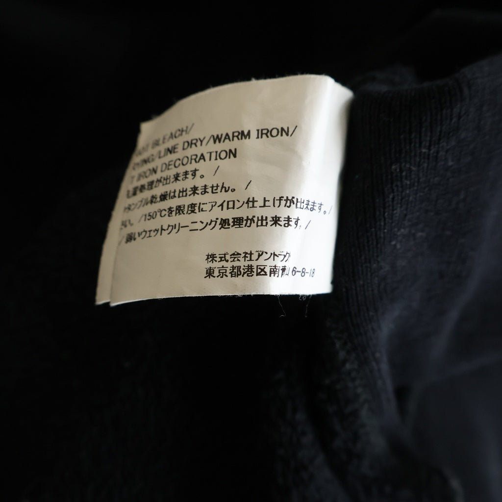 READY MADE(レディメイド) R MUTT HOODIE アールマット プルオーバースウェットパーカー フーディー ブラック RE-CO-BK-00-00-195