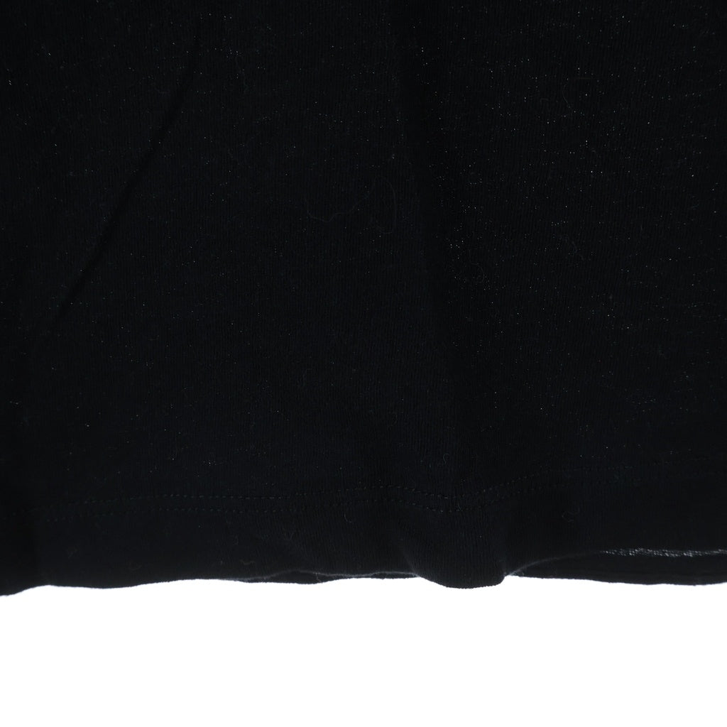 SAINT LAURENT PARIS(サンローランパリ) 19SS フロントロゴプリント クルーネック半袖Tシャツカットソー ブラック 480406