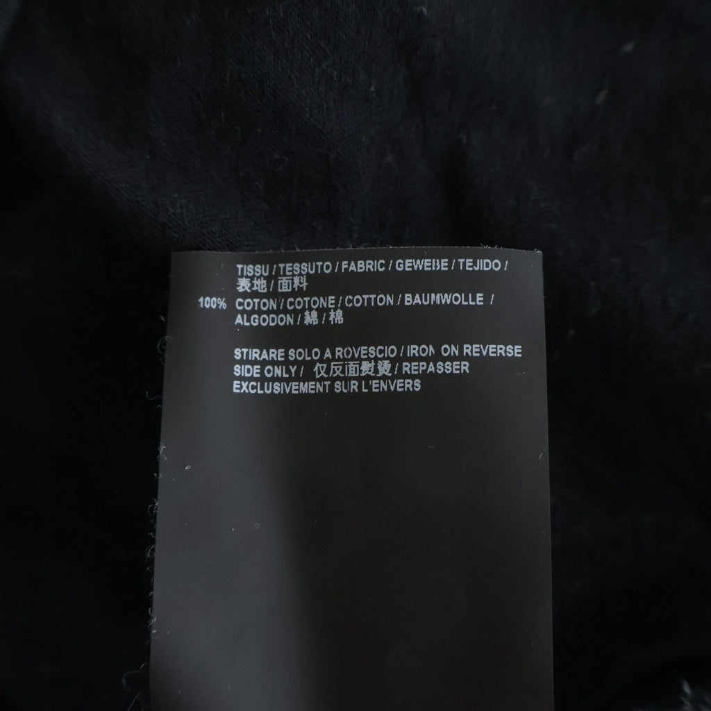 SAINT LAURENT PARIS(サンローランパリ) 19SS フロントロゴプリント クルーネック半袖Tシャツカットソー ブラック 480406