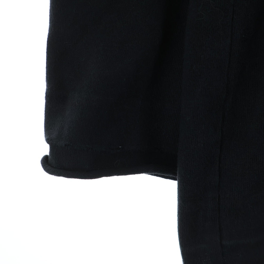 BALENCIAGA(バレンシアガ) 21SS MAISON BALENCIAGA メゾンバレンシアガ ダメージ加工 オーバーサイズ クルーネック長袖Tシャツカットソー ロンT ブラック 681046