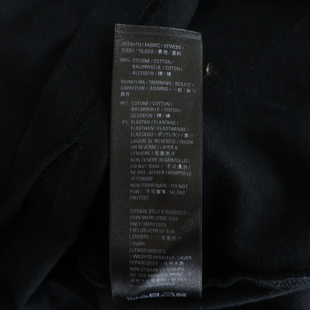 BALENCIAGA(バレンシアガ) 21SS MAISON BALENCIAGA メゾンバレンシアガ ダメージ加工 オーバーサイズ クルーネック長袖Tシャツカットソー ロンT ブラック 681046