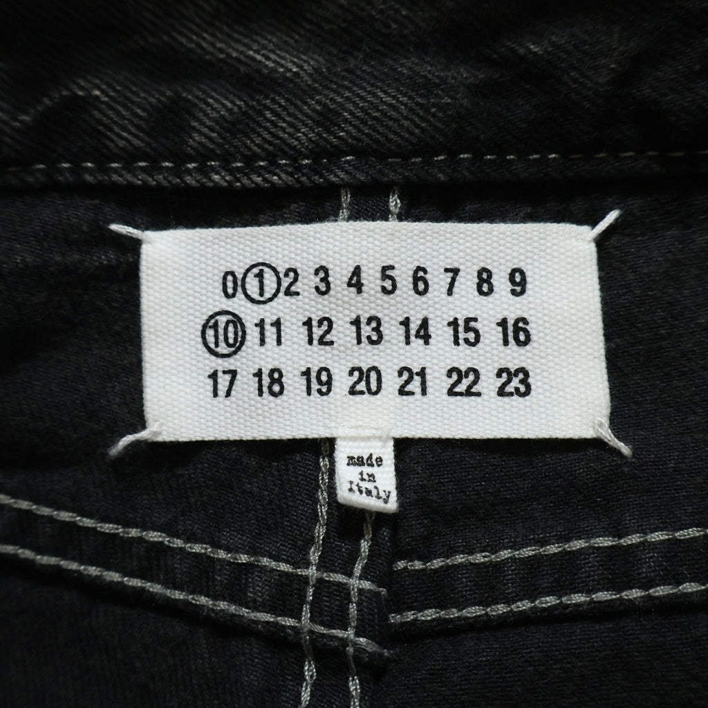 Maison Martin Margiela(メゾンマルタンマルジェラ) 22SS Painted Washed Denim Pants S50LA0208 ペイント加工 ウォッシュドストレートデニムパンツ ジーンズ ブラック