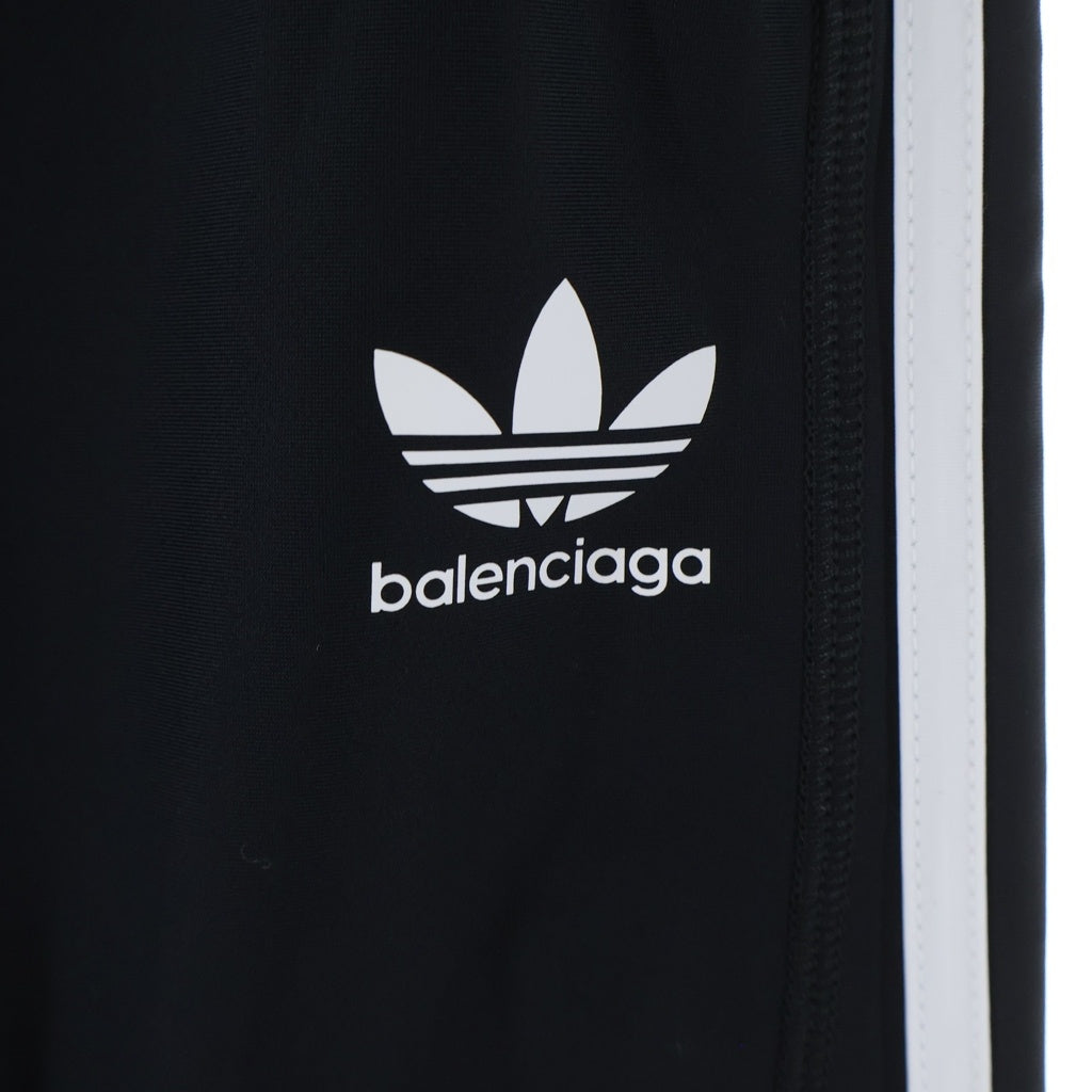 BALENCIAGA(バレンシアガ) 22SS ×ADIDAS STRETCH LEGGINGS 731612 アディダス ストレッチ ナイロン レギンス トラックパンツ ブラック レディース
