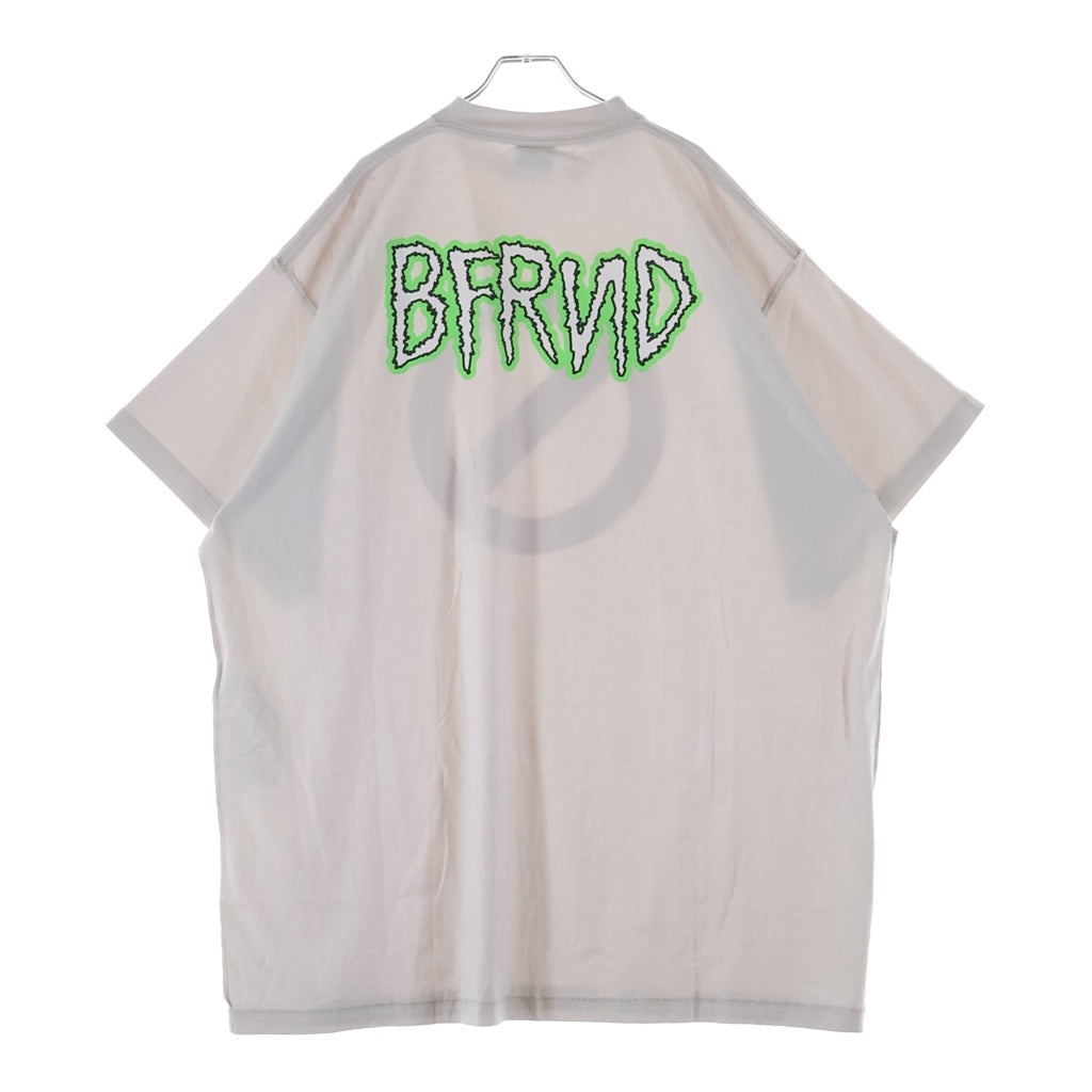 BALENCIAGA(バレンシアガ) 24AW ×BFRND Series Music Inside Out T-Shirt 787358 TQVG8 インサイドアウト ミュージックプリント クルーネック半袖Tシャツカットソー ホワイト