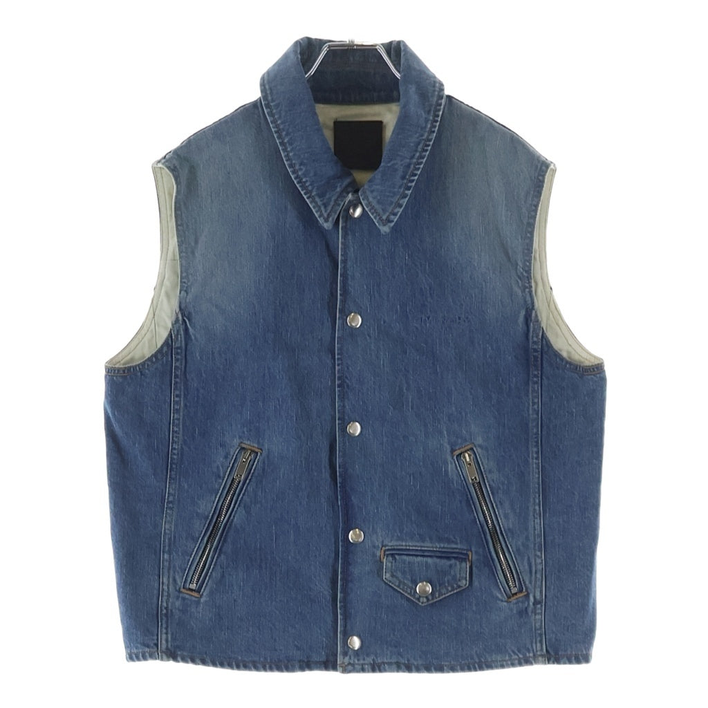 GIVENCHY(ジバンシィ) Denim Sleeveless Jacket BM01795Y9G デニム スリーブレス ジャケット ベスト インディゴ