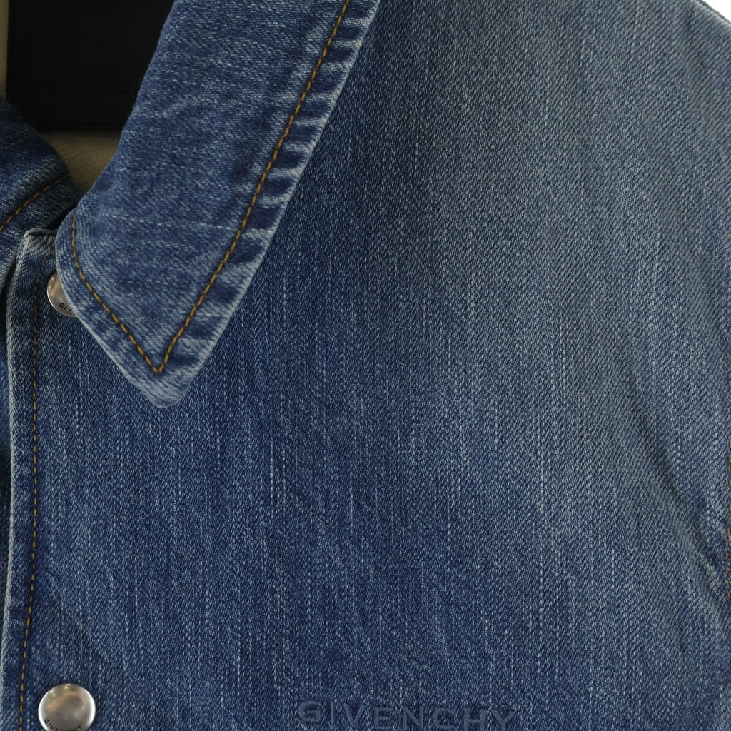 GIVENCHY(ジバンシィ) Denim Sleeveless Jacket BM01795Y9G デニム スリーブレス ジャケット ベスト インディゴ
