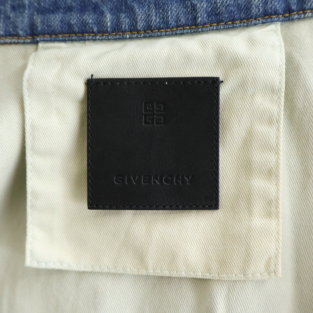 GIVENCHY(ジバンシィ) Denim Sleeveless Jacket BM01795Y9G デニム スリーブレス ジャケット ベスト インディゴ