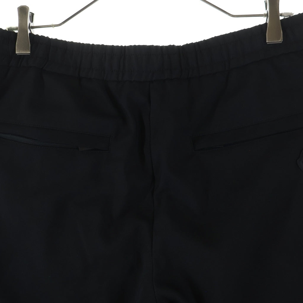 MONCLER(モンクレール) PANTALONE SPORTIVO J20912A00007 パンタローネ スポルティーボ フロントロゴプレート イージーパンツ ブラック